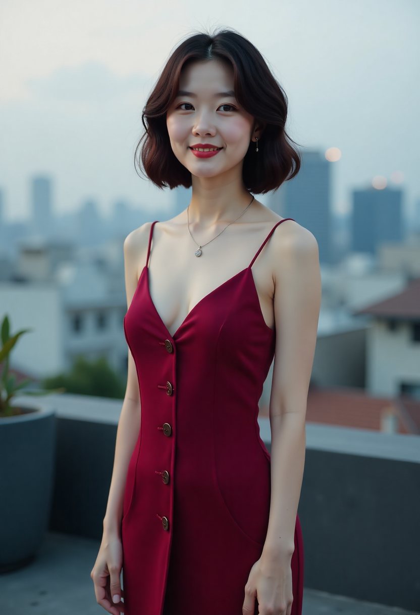 里院夜映时观众侧脸与银幕光